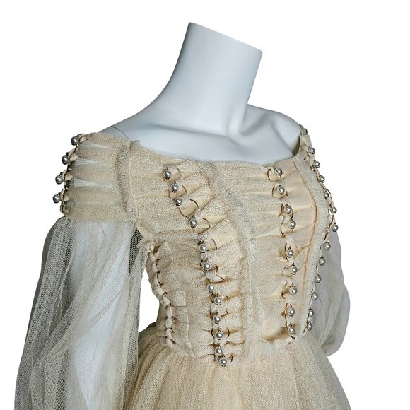 ZIMMERMANN S/22 "Rhythmic" Trim Tulle Dress | Size 2 US 6 8 | Retail $2890 - Picture 2 of 9